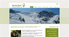 Desktop Screenshot of breierhof.at